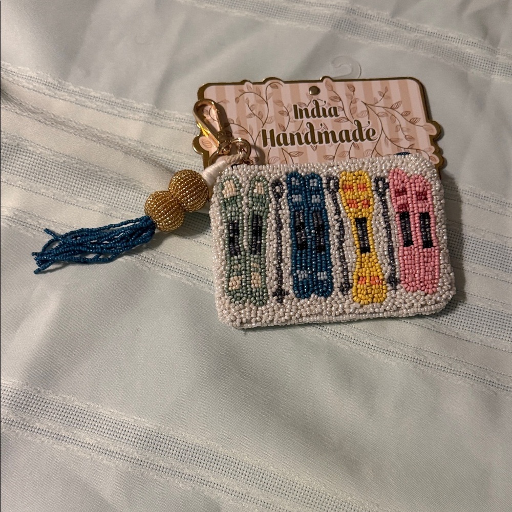 T.J.Maxx Handmade Beaded Mini Bag - Multicolor